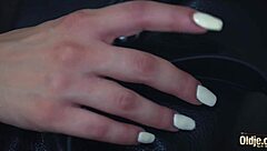 Hot girl from tinder goes crazy with old man