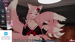 Kanako tries to talk but chat wants her to squirt