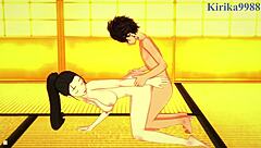 I watch hinatsuru and makio get creampied by tanjiro 😳