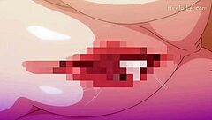 Bakunyuu and creampie action in this Hentai anime
