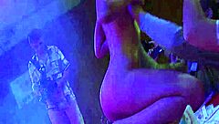 Sexy Lapdance Turns Into Wild Public Orgy with Skinny Flexible Big Ass Babe