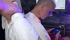 Muscular amateur gets his wife to party with strangers
