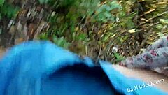 Two athletic brunettes came to the garden for vegetables but ended up fucking in the bushes