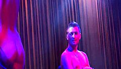 Sexy Lapdance Turns Into Wild Public Orgy with Skinny Flexible Big Ass Babe