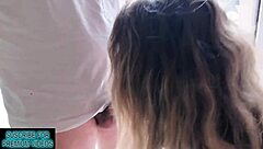 Passionate Quickie Creampie By The Window.