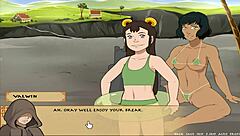 In four elements trainer book 5, opal shows off her big busty figure in this love part