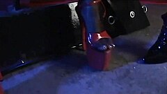 Deauxma and Vicky Vette engage in sub dom domination with tied up big tits