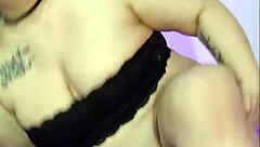 kyra hellfire shows off her tattoos and big tits backstage in feb 2024