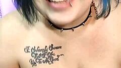 kyra hellfire shows off her tattoos and big tits backstage in feb 2024