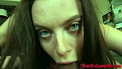 Teen gets jizzed by stepbro in POV!