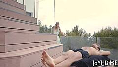 Young Amateur Sucks Cock Before Rough Pussy Splitting With Big Ramrod