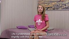 Sweet Virgin Gwyneth Petrova Surrenders to Older Man’s Touch