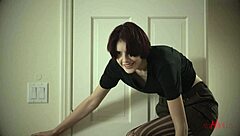 sabina rouge and madi meadows in a close-up lesbian study, fingering and tribbing with natural tits and oral play.