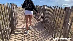 look at me flashing no panties at the beach, wanna see more?