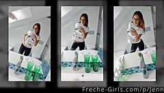 teen pussy's wet slit opens wide for big dick fucking.