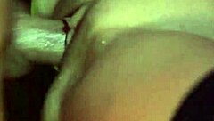 Does the stripper with big tits share her hard dick with the brunette?