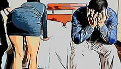 Young Wife Gets Fucked By Husband's Boss In Front Of Him And Enjoys It Netorare Part 2 - Cartoon.