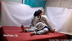 Indian bhabhi gets bent over for anal and blowjob on ranch