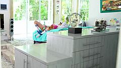 cute teen caught masturbating, then fucked by stepbrother on webcam