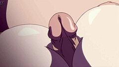 Anime MILF Spies Erotic Blowjob and Pussy Play