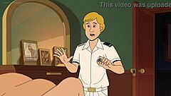 Sailor Captain Fall gets naked in this anime porn video