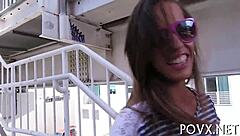 Sexy Kelsi Monroe sucks cock and fucks in this teen couple scene.