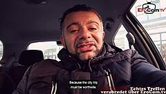 Is This German Milf Flashing Tits On The Street For A Public Sex Pickup?