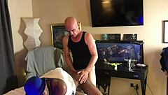 gay ebony twink gets daddy's big black cock plugged