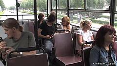 Ever seen a chestnut babe banging hard on a public bus?