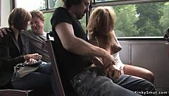 Ever seen a chestnut babe banging hard on a public bus?