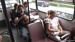 Ever seen a chestnut babe banging hard on a public bus?