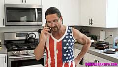 old grandpa gets handjob from mae milano