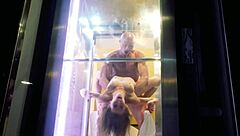 Skinny Italian slut gets cum in mouth during wild outdoor sex caught on drone