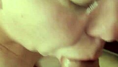 step-sister gives messy blowjob and titty fuck to big cock