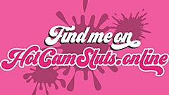 nerdy camslut performing masturbation on webcam