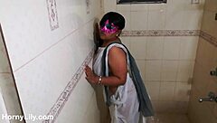 Hot Desi Bhabhi Strips In Shower