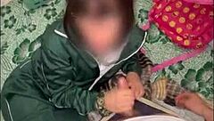 Mexican schoolgirl in PE uniform feels excited outdoors