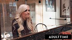 Blonde hotwife Kenna James in wild ffm threesome with husband.