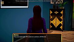 Redhead milf with small tits in my new family game