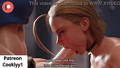 Cammy and Chun Li get wild at gym in hentai action