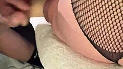 Licking Girlfriend's Huge Pussy Lips