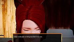 Redhead milf with small tits in my new family game