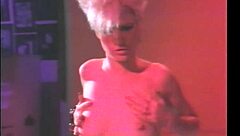 Blonde bombshell Lois Ayres in hardcore stage performance