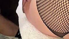 Licking Girlfriend's Huge Pussy Lips