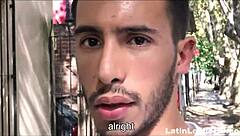 Amateur young twink's first gay anal with big cock for cash