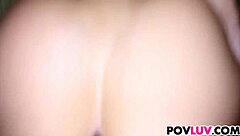 Blonde Amber Ashley rides monster cock