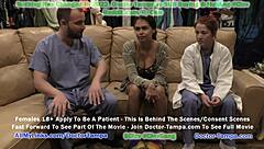 I become a doctor in Tampa, walking in on fully naked Angel Santana for a second opinion at Doctor Stacy Shepard's request