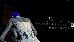 sexy bald ass pussy cyber whore rides a nice hard cock