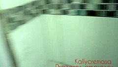 I cum on my sister-in-law's face while she cleans the bathroom