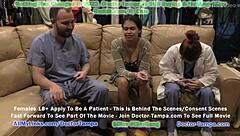 I become a doctor in Tampa, walking in on fully naked Angel Santana for a second opinion at Doctor Stacy Shepard's request